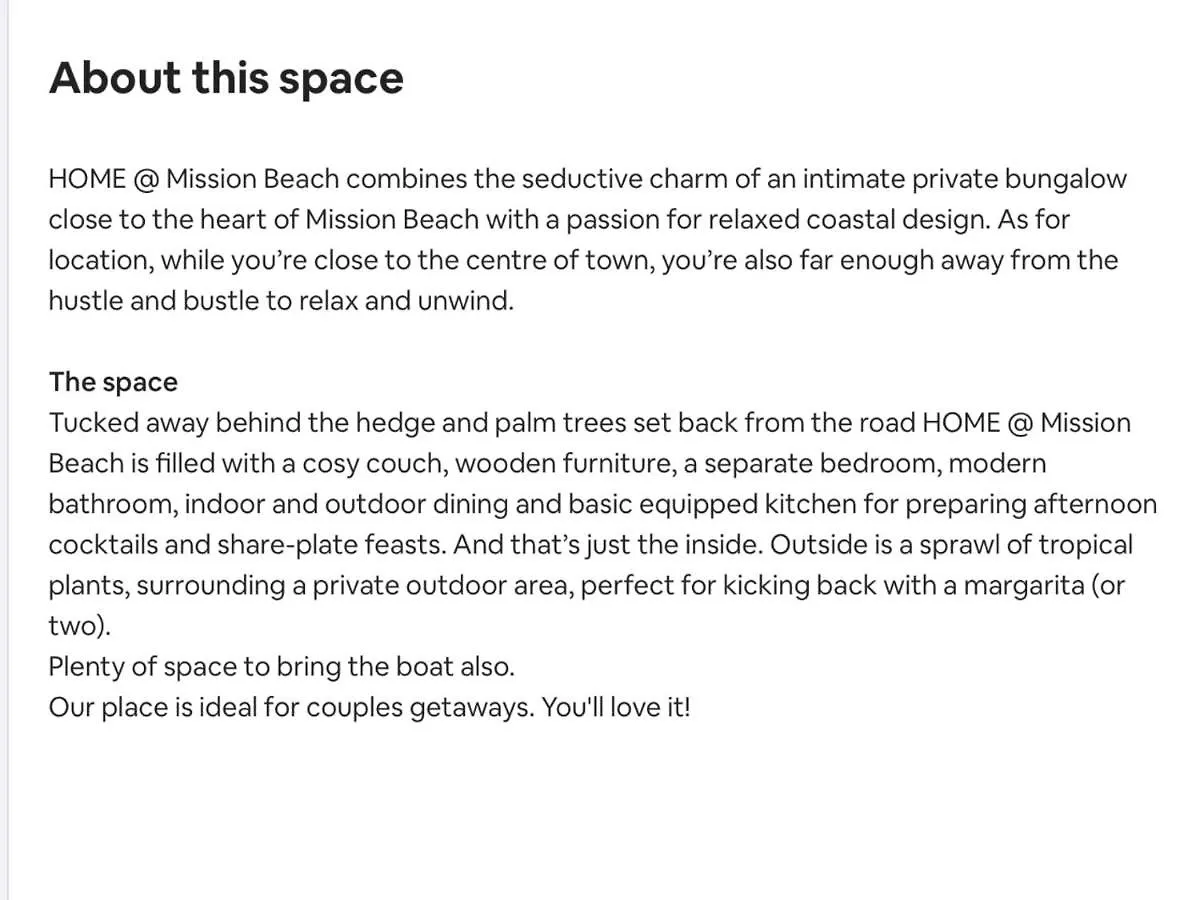 Holiday home Home In Mission Beach